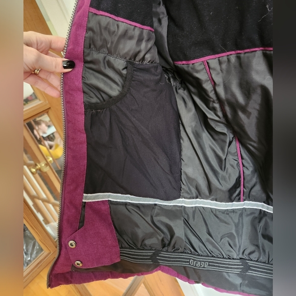 Orage ski/snowboard jacket, deep purple - Picture 3 of 10